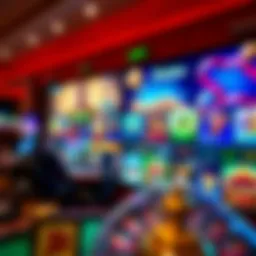 A stunning view of a digital casino interface showcasing various games