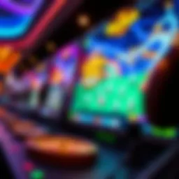 Online casino gaming interface with vibrant graphics