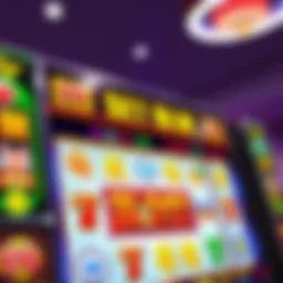 Colorful online slot game interface featuring various symbols