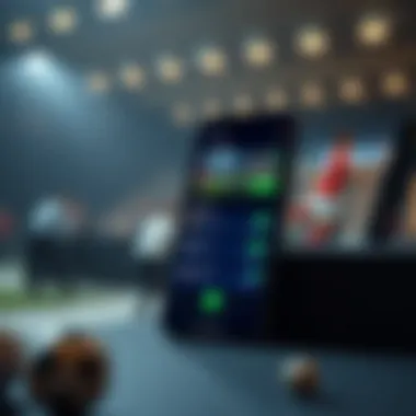 Innovative mobile betting interface showcasing features