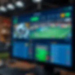 Innovative betting platform interface showcasing user-friendly navigation