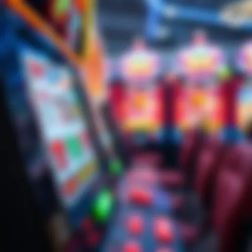 Detailed view of online slot machine interface